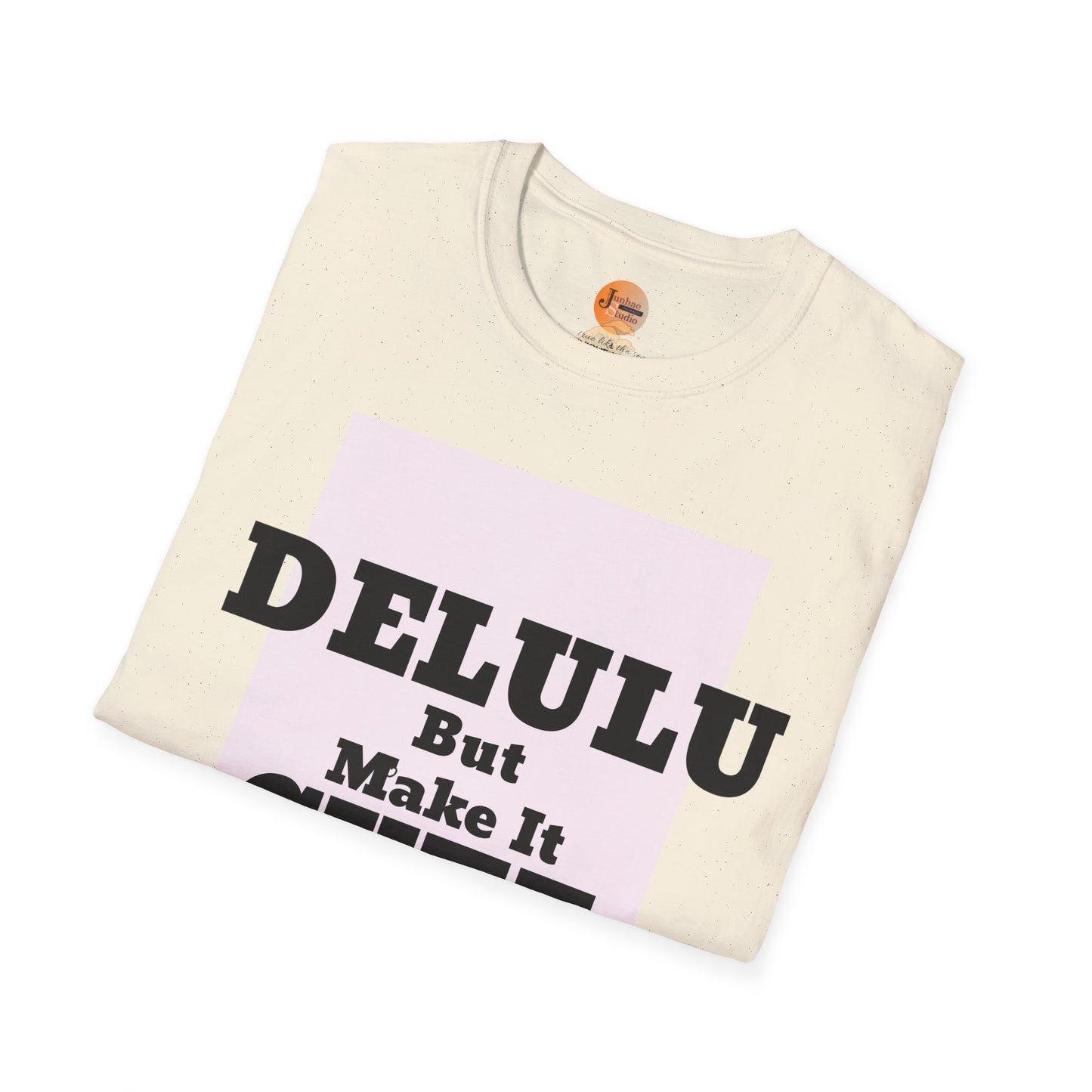 Delulu But Make It Cute – Kawaii Panda Unisex T-Shirt | Soft Aesthetic Fun Tee - Junhae Studio