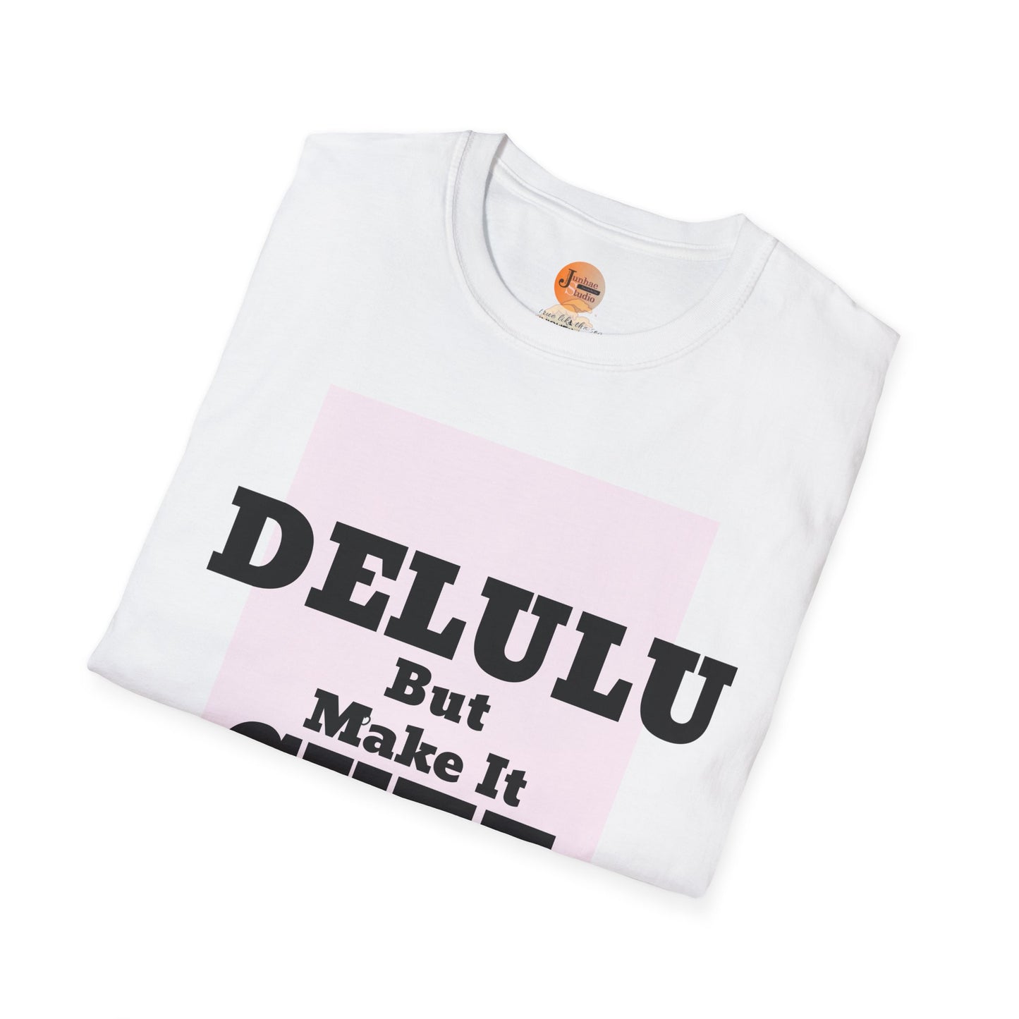 Delulu But Make It Cute – Kawaii Panda Unisex T-Shirt | Soft Aesthetic Fun Tee - Junhae Studio