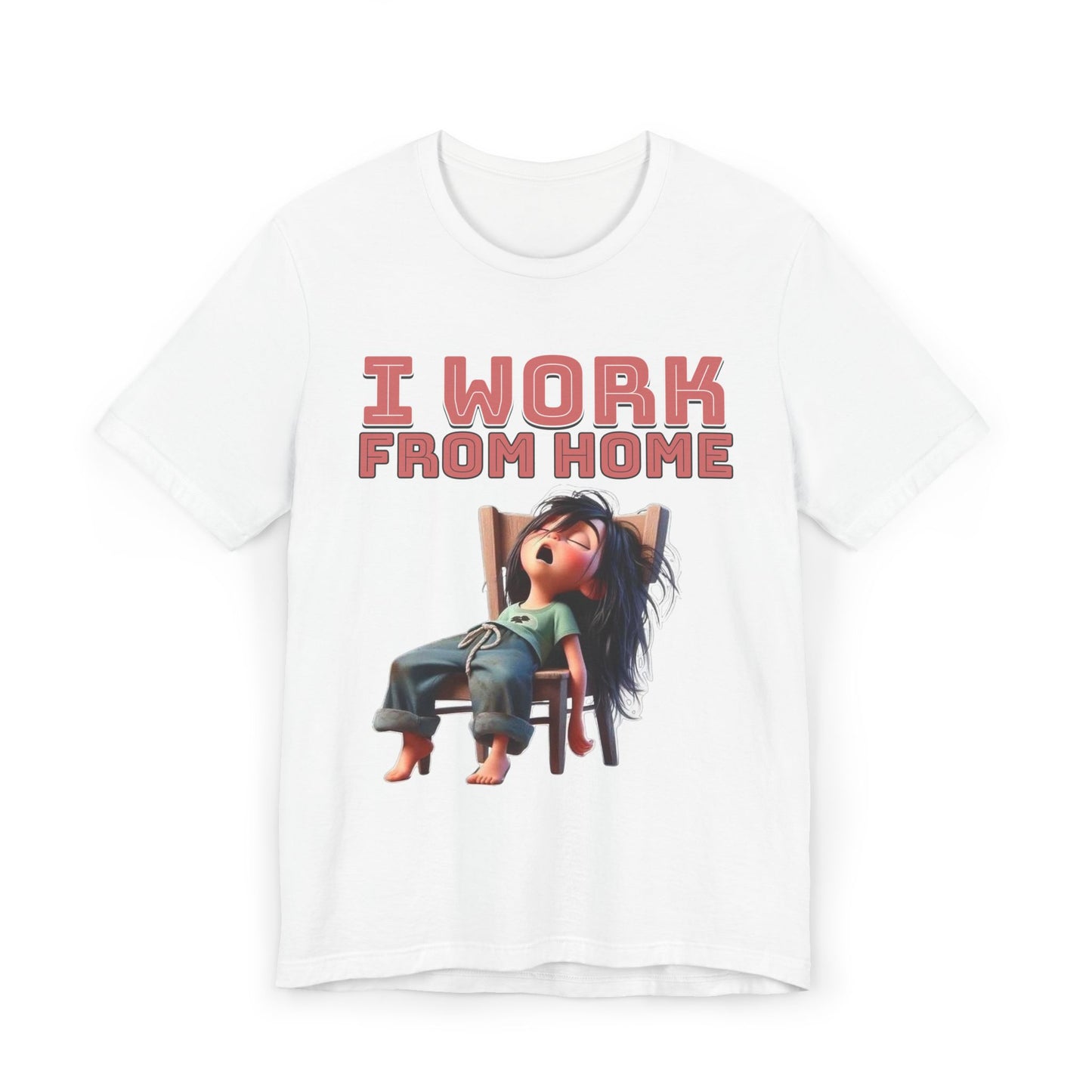 Work From Home Unisex T-Shirt, Funny Remote Work Tee, Home Office Apparel, Relaxed Fit Shirt, Gift for Telecommuters - Junhae Studio