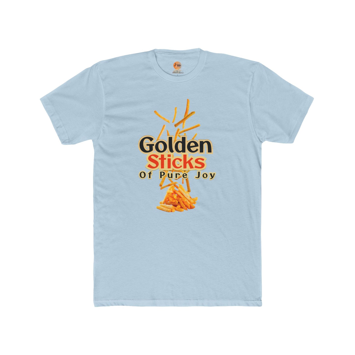Golden Sticks Unisex Cotton Crew Tee, Fun T-Shirt, Casual Wear, Gift for Food Lovers, Summer Outing, Festival Clothing, Unique Design - Junhae Studio