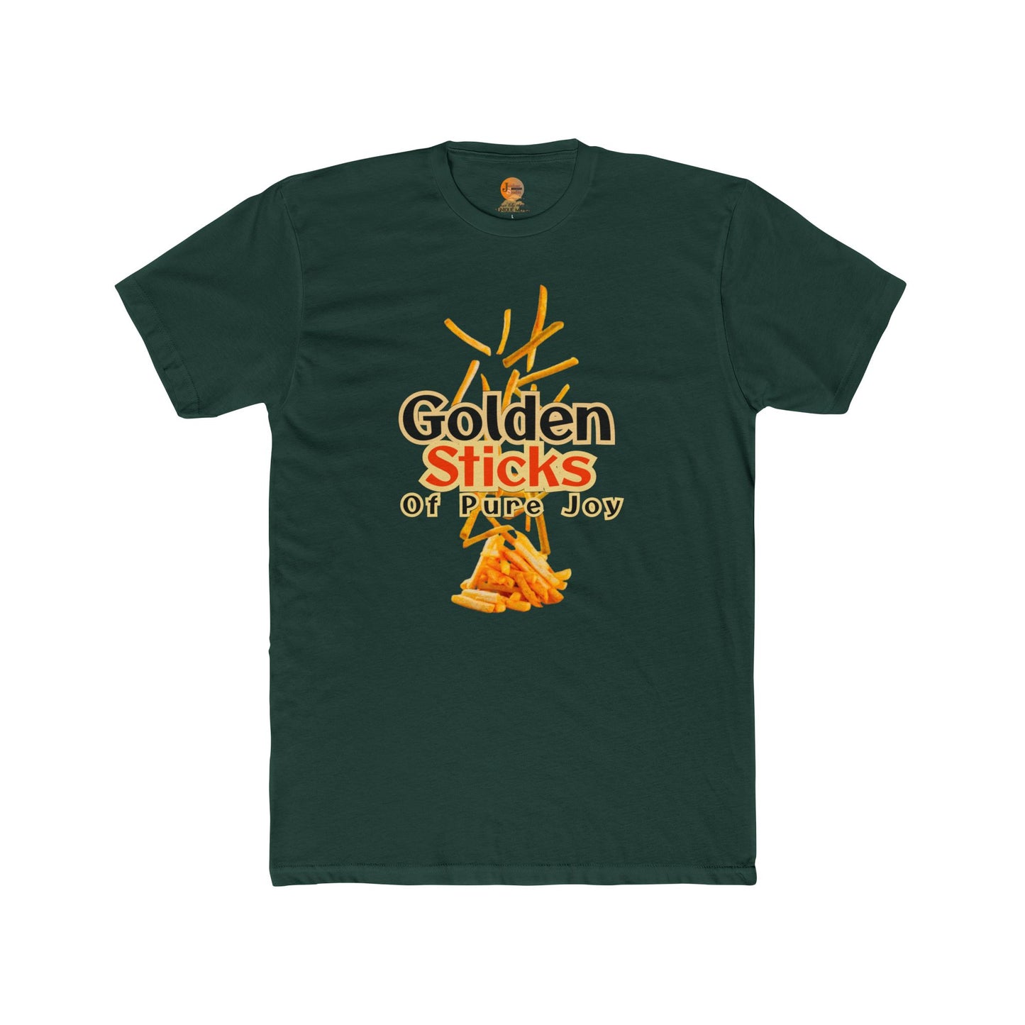 Golden Sticks Unisex Cotton Crew Tee, Fun T-Shirt, Casual Wear, Gift for Food Lovers, Summer Outing, Festival Clothing, Unique Design - Junhae Studio