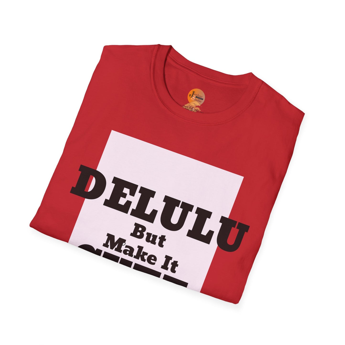 Delulu But Make It Cute – Kawaii Panda Unisex T-Shirt | Soft Aesthetic Fun Tee - Junhae Studio