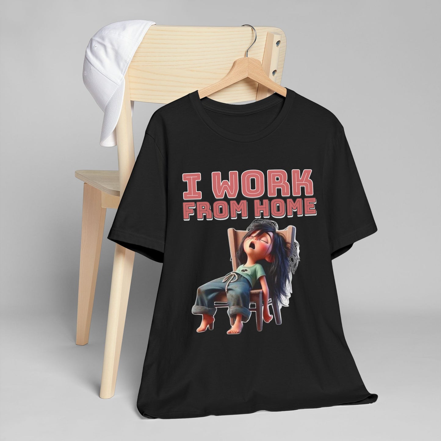 Work From Home Unisex T-Shirt, Funny Remote Work Tee, Home Office Apparel, Relaxed Fit Shirt, Gift for Telecommuters - Junhae Studio