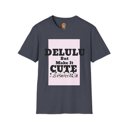 Delulu But Make It Cute – Kawaii Panda Unisex T-Shirt | Soft Aesthetic Fun Tee - Junhae Studio