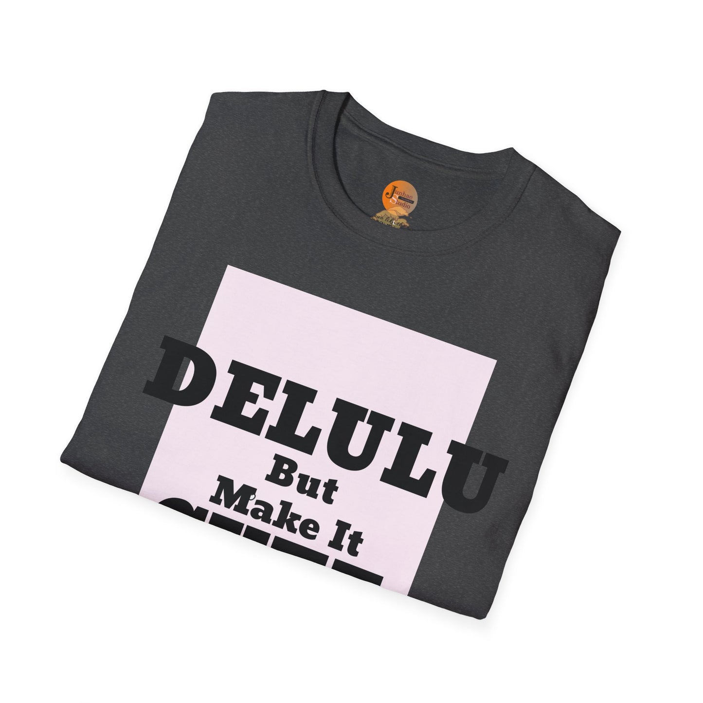 Delulu But Make It Cute – Kawaii Panda Unisex T-Shirt | Soft Aesthetic Fun Tee - Junhae Studio