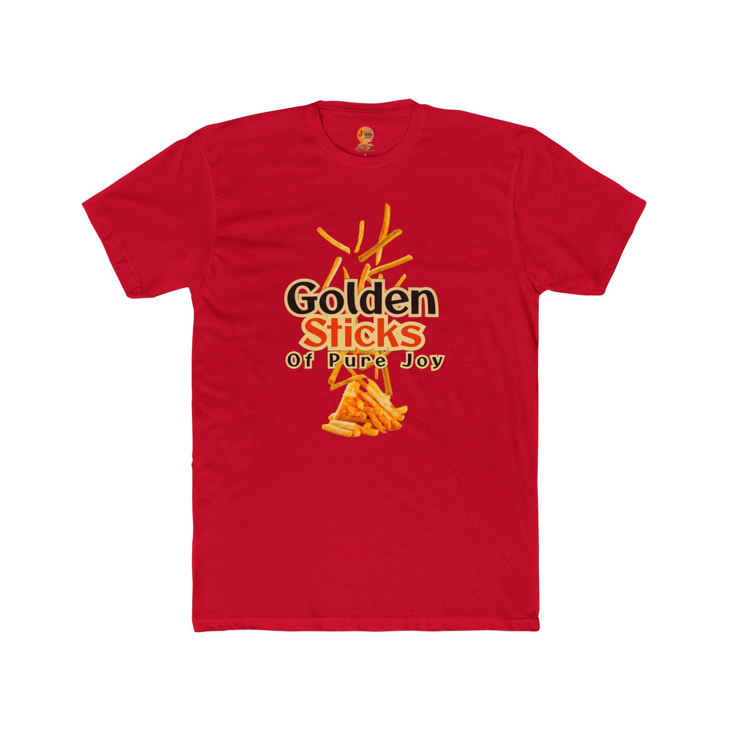 Golden Sticks Unisex Cotton Crew Tee, Fun T-Shirt, Casual Wear, Gift for Food Lovers, Summer Outing, Festival Clothing, Unique Design - Junhae Studio