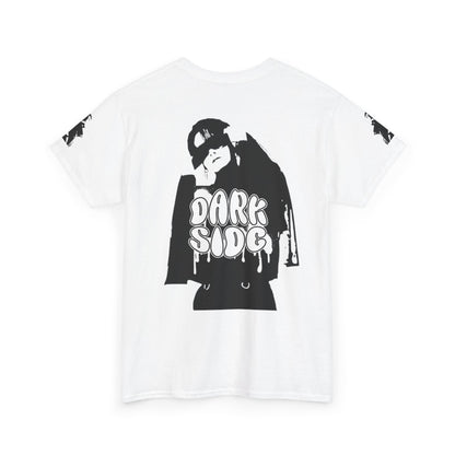 Dark Side Graphic Tee – Unisex Heavy Cotton Streetwear Shirt for Music Lovers & Trendsetters - Junhae Studio