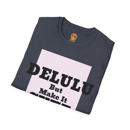 Delulu But Make It Cute – Kawaii Panda Unisex T-Shirt | Soft Aesthetic Fun Tee - Junhae Studio