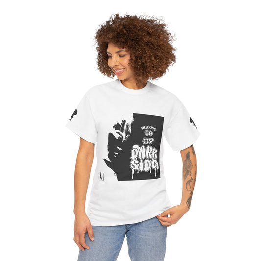 Dark Side Graphic Tee – Unisex Heavy Cotton Streetwear Shirt for Music Lovers & Trendsetters - Junhae Studio