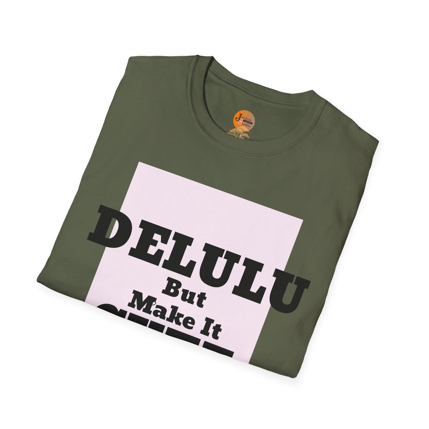Delulu But Make It Cute – Kawaii Panda Unisex T-Shirt | Soft Aesthetic Fun Tee - Junhae Studio