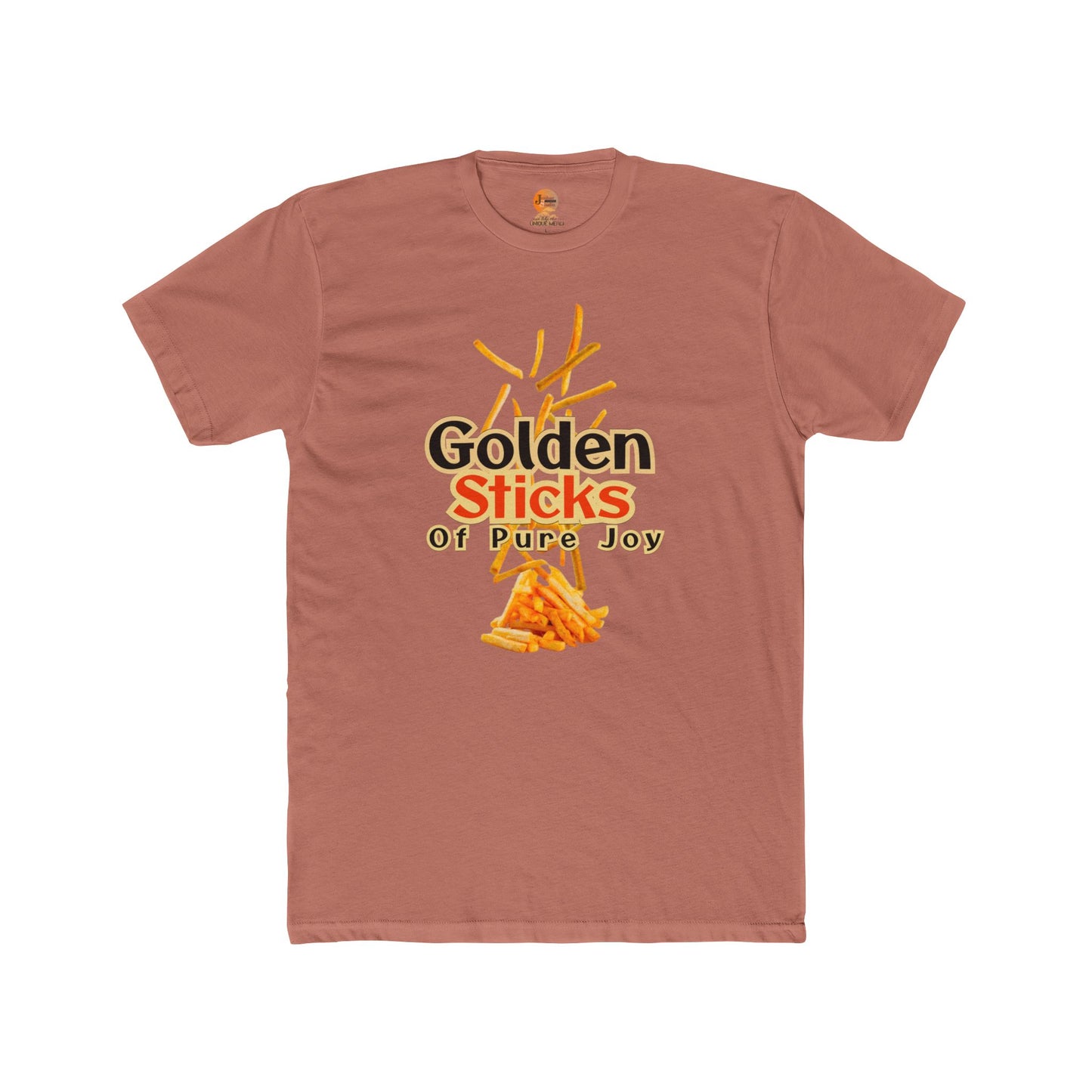 Golden Sticks Unisex Cotton Crew Tee, Fun T-Shirt, Casual Wear, Gift for Food Lovers, Summer Outing, Festival Clothing, Unique Design - Junhae Studio