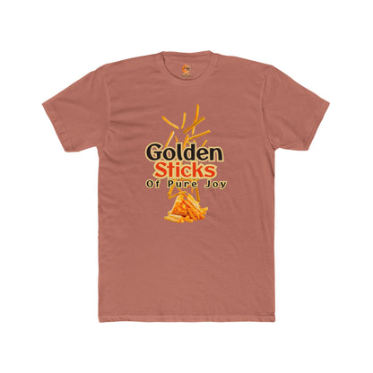 Golden Sticks Unisex Cotton Crew Tee, Fun T-Shirt, Casual Wear, Gift for Food Lovers, Summer Outing, Festival Clothing, Unique Design - Junhae Studio
