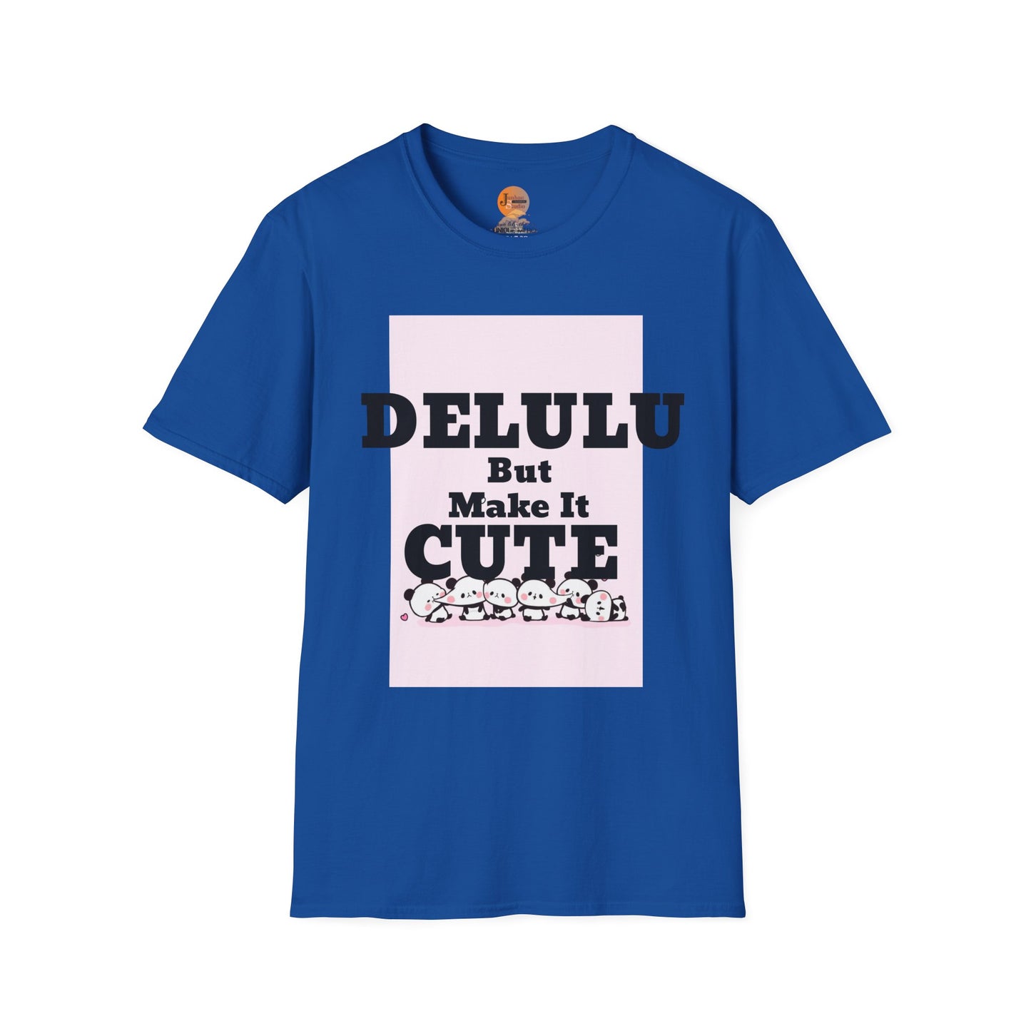 Delulu But Make It Cute – Kawaii Panda Unisex T-Shirt | Soft Aesthetic Fun Tee - Junhae Studio