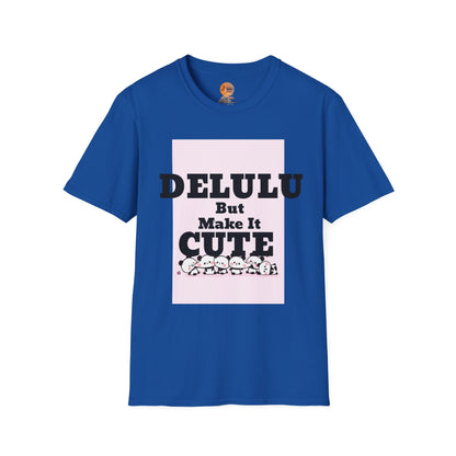 Delulu But Make It Cute – Kawaii Panda Unisex T-Shirt | Soft Aesthetic Fun Tee - Junhae Studio