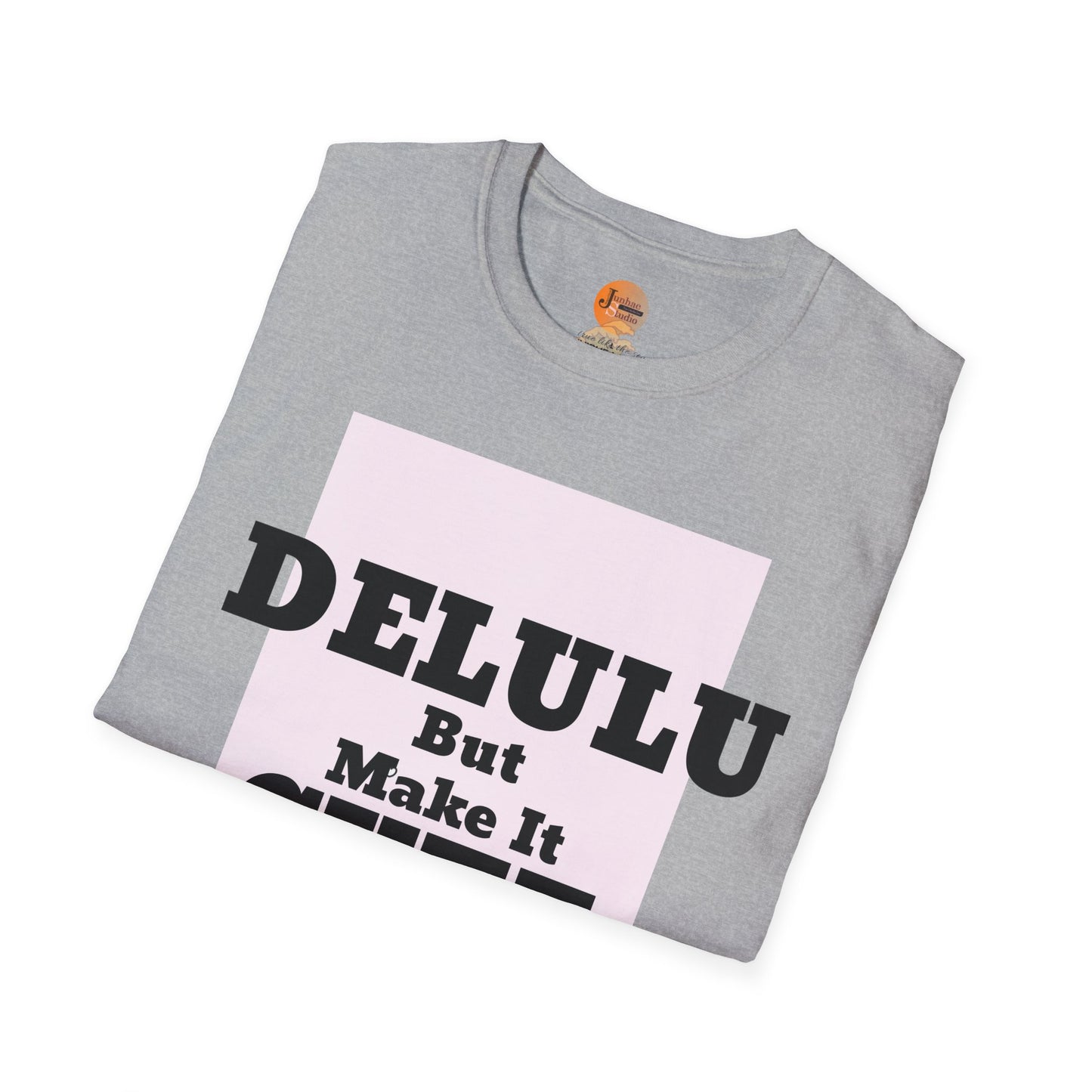 Delulu But Make It Cute – Kawaii Panda Unisex T-Shirt | Soft Aesthetic Fun Tee - Junhae Studio