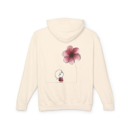 “Where Silence Listens, Ideas Bloom” Unisex Lightweight Hooded Sweatshirt - Junhae Studio