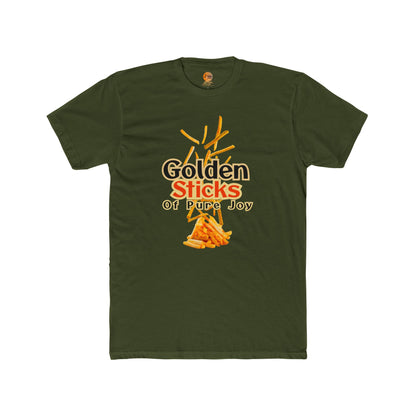Golden Sticks Unisex Cotton Crew Tee, Fun T-Shirt, Casual Wear, Gift for Food Lovers, Summer Outing, Festival Clothing, Unique Design - Junhae Studio