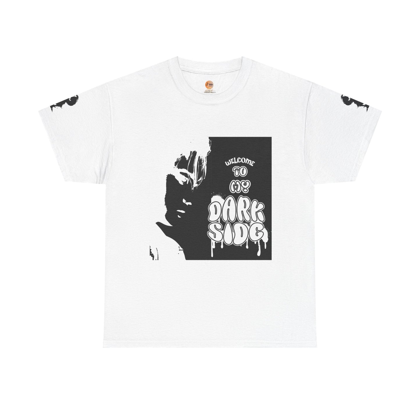 Dark Side Graphic Tee – Unisex Heavy Cotton Streetwear Shirt for Music Lovers & Trendsetters - Junhae Studio