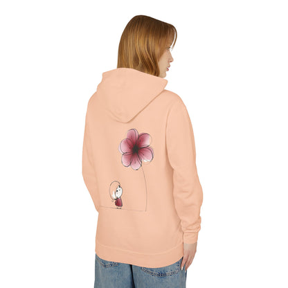 “Where Silence Listens, Ideas Bloom” Unisex Lightweight Hooded Sweatshirt - Junhae Studio