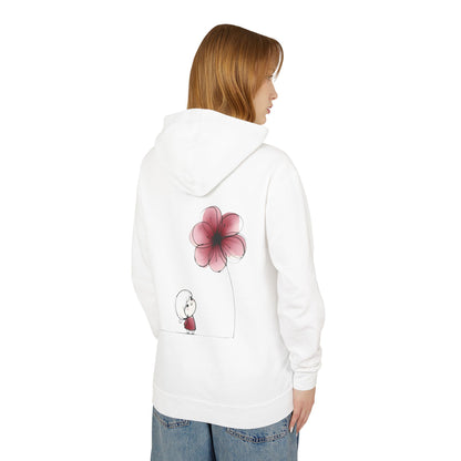 “Where Silence Listens, Ideas Bloom” Unisex Lightweight Hooded Sweatshirt - Junhae Studio