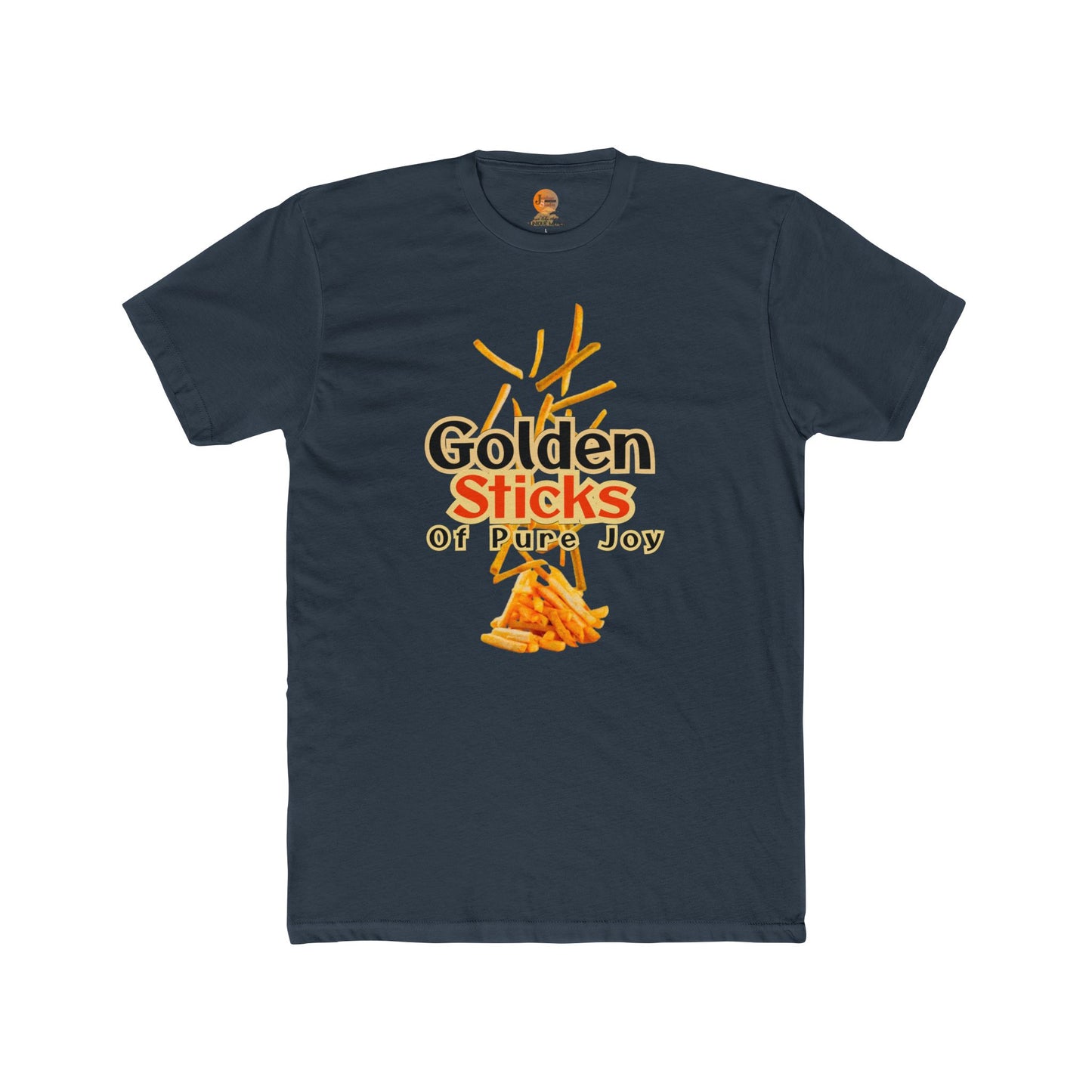 Golden Sticks Unisex Cotton Crew Tee, Fun T-Shirt, Casual Wear, Gift for Food Lovers, Summer Outing, Festival Clothing, Unique Design - Junhae Studio