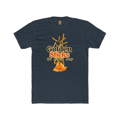 Golden Sticks Unisex Cotton Crew Tee, Fun T-Shirt, Casual Wear, Gift for Food Lovers, Summer Outing, Festival Clothing, Unique Design - Junhae Studio