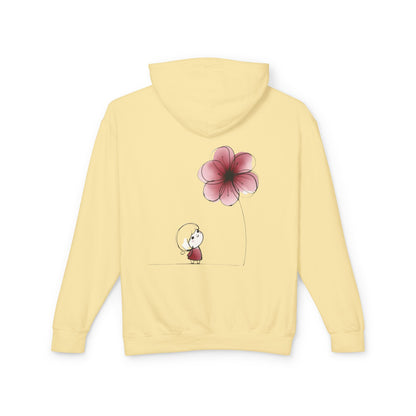 “Where Silence Listens, Ideas Bloom” Unisex Lightweight Hooded Sweatshirt - Junhae Studio