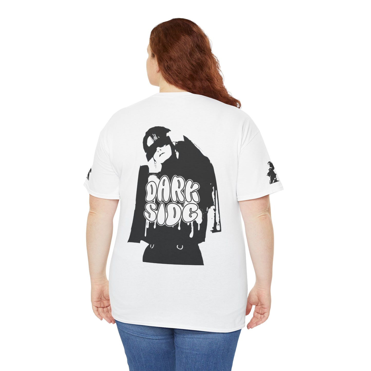 Dark Side Graphic Tee – Unisex Heavy Cotton Streetwear Shirt for Music Lovers & Trendsetters - Junhae Studio