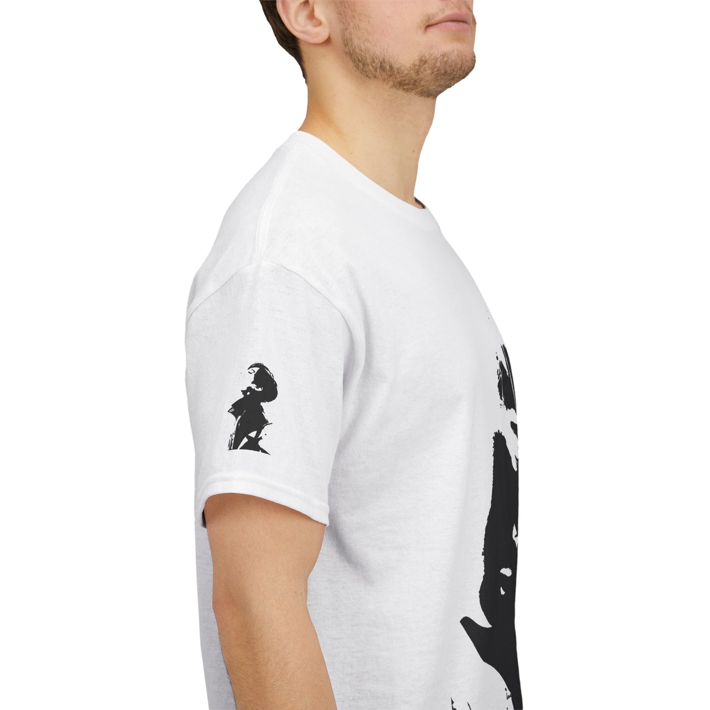 Dark Side Graphic Tee – Unisex Heavy Cotton Streetwear Shirt for Music Lovers & Trendsetters - Junhae Studio
